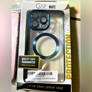 iphone 13 pro max Back Case Blue Luxury Look opened box new